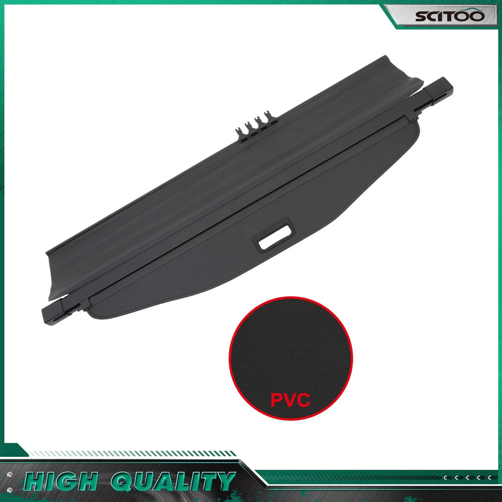Cargo Cover for Chevrolet Equinox (2010–2017) Black Rear Trunk Security