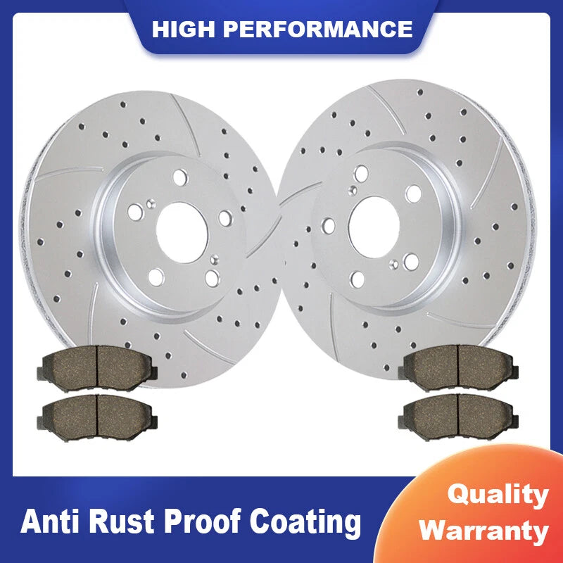 Front Brake Rotor Ceramic Pads for Toyota Corolla Matrix (2003–2008)
