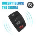 Set of 4 Button Car Remote Fob Case Cover Rubber Pad for Hyundai 