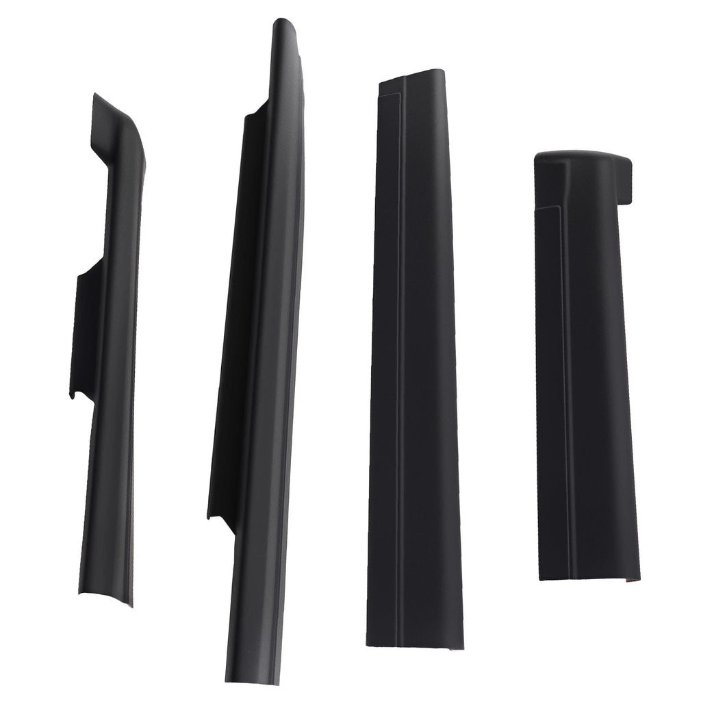Set of 2 Rocker Panel Covers for Chevrolet Silverado Extended (1999–2006) Black