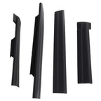 Set of 2 Rocker Panel Covers for Chevrolet Silverado Extended (1999–2006) Black