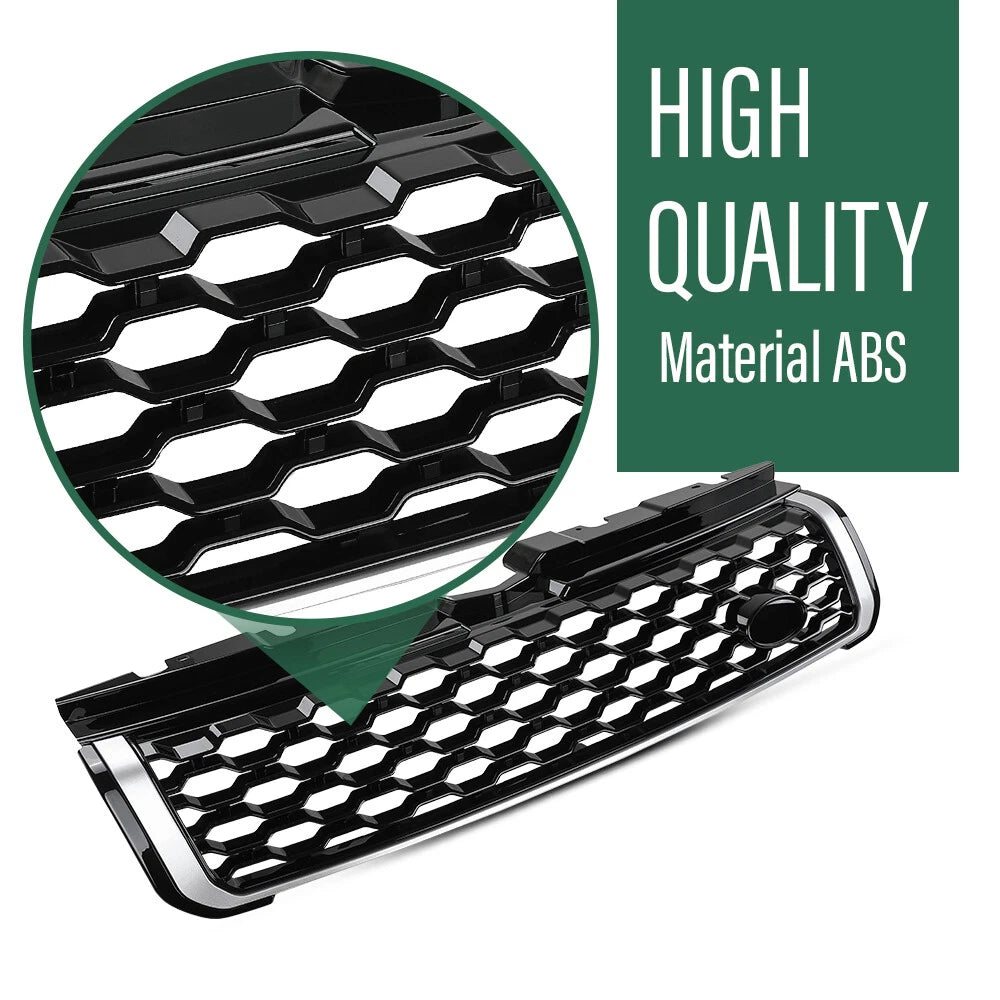 Black Chrome Front Upper Bumper Grille for Range Rover Evoque (2012–2019)