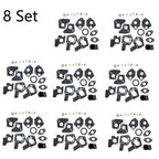 Set of 8 Carburetor Rebuild Kits for Briggs & Stratton 3-5HP (495606, 494624)
