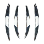 Silver Front Bumper Splitter Fins Spoiler Canard Trim for Benz C-Class (2022-2023)