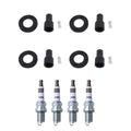Set of 4 NGK Iridium IX Spark Plugs & Coil Boots for Camry Highlander RAV4 (2007–2023)