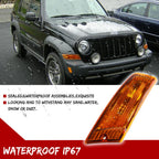 Amber Silver Corner Parking Signal Lights for Jeep Liberty (2005–2007)