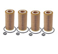 Set of 4 Engine Oil Filters Cartridge for MB W211 S211 E320 L6 3.2 Turbo (2005–2006)