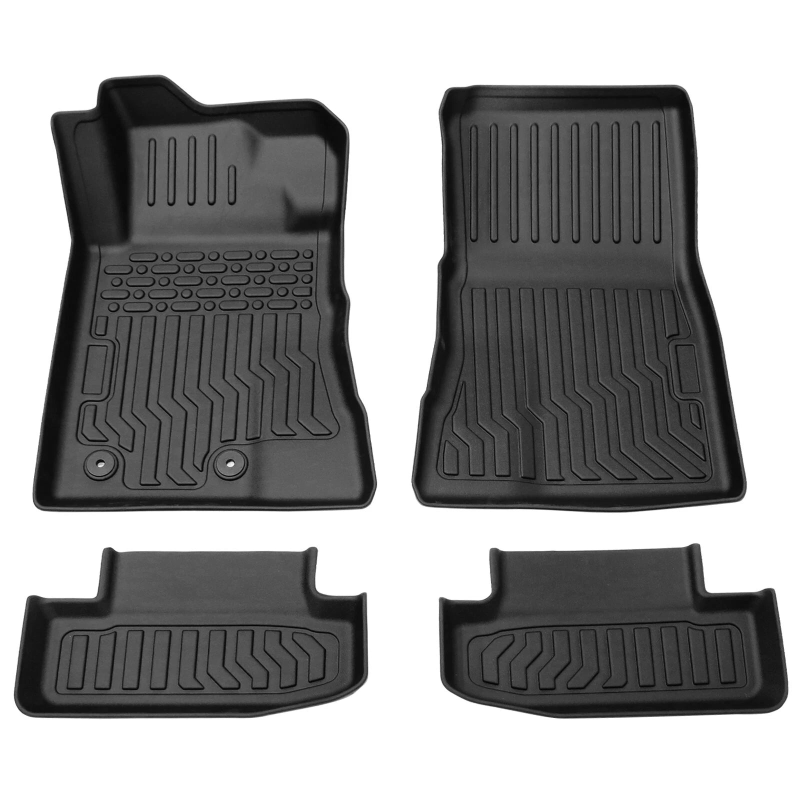 Set of 4 All Weather TPE Rubber Floor Mats for Ford Mustang (2015–2022)
