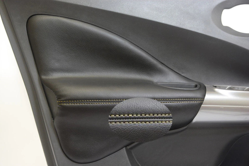 Front Door Panel Cover for Nissan Juke (2011–2017) - Yellow Stitch