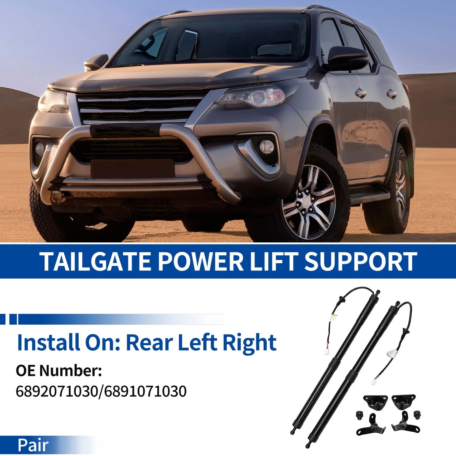 Rear LH RH Tailgate Power Lift Support for Toyota Fortuner (2015–2020) No. 6892071030