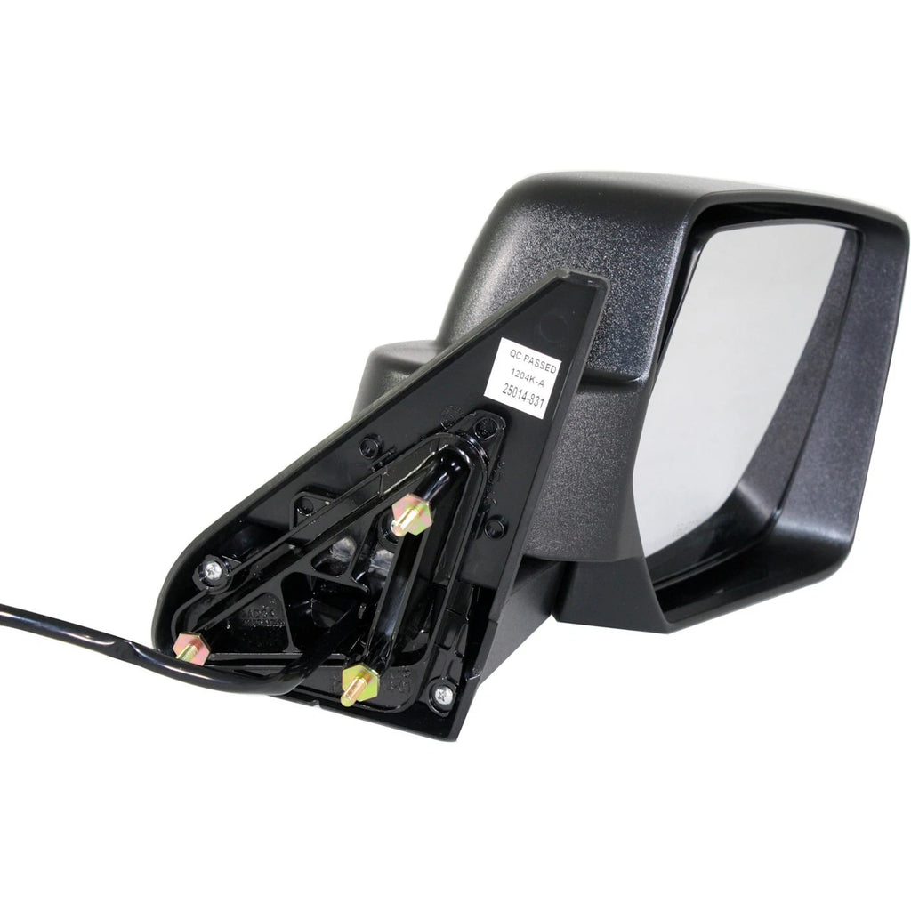 Set of 2 Power Textured Black Side Mirrors for Jeep Patriot (2007–2017)