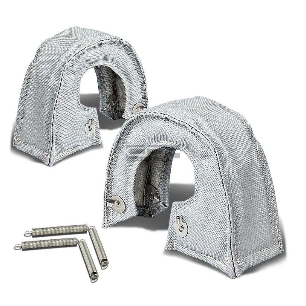 T3 T25/T28 GT35 CT26 Twin Turbo Charger Heat Wrap Blanket Silver