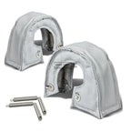 T3 T25/T28 GT35 CT26 Twin Turbo Charger Heat Wrap Blanket Silver