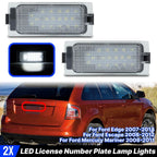 White LED License Plate Lights for Ford Edge, Escape, Mercury Mariner