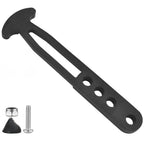 Black Rubber Strap for Telescoping Ladder (7 Inch, 4 Hole)