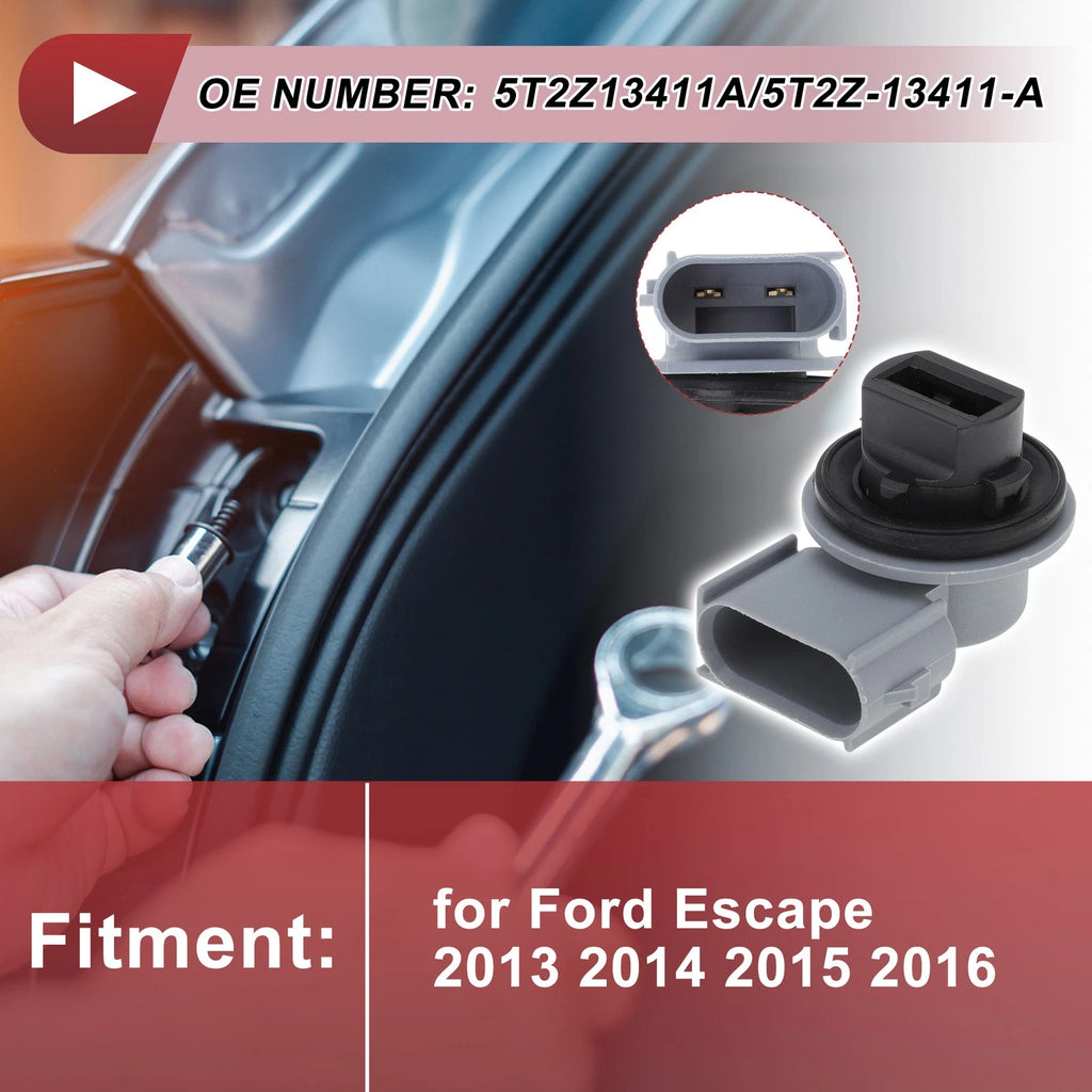 Turn Signal Light Socket for Ford Escape (2013–2016) 5T2Z13411A 2 Pin