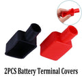 Set of 2 PVC Battery Terminal Covers for Universal Applications (62mm x 30mm x 25mm)