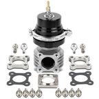 Universal 46mm Turbo 4-Bolt Wastegate Bypass Exhaust + Spring Black