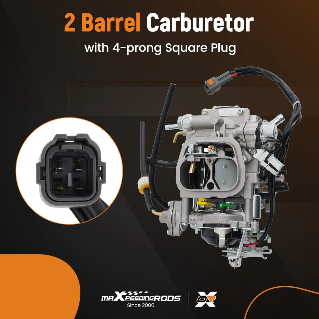 2 Barrel Carburetor with Electric Choke for Toyota Pickup (1981–1995)
