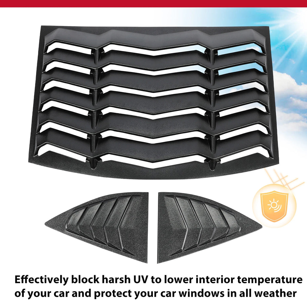 Rear & Side Window Louvers for Chevy Camaro (2010-2015)