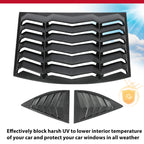 Rear & Side Window Louvers for Chevy Camaro (2010-2015)