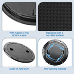 2Pcs 6" Round Non Slip Inspection Hatch w/Detachable Cover for Marine
