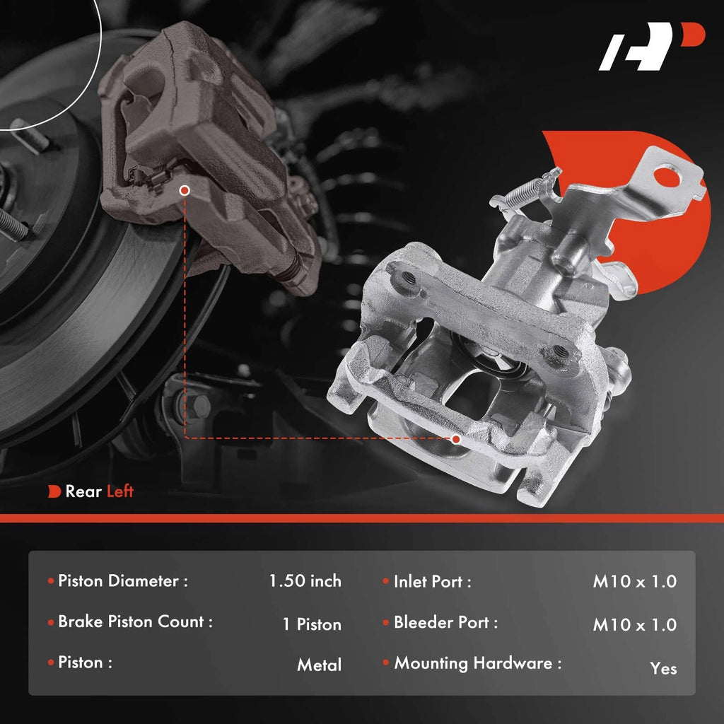 Rear Driver Side Disc Brake Caliper w/ Bracket for Scion tC (2011-2016)
