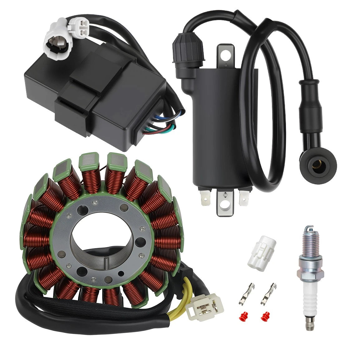 Generator Stator & Ignition Coil w/ CDI for Kawasaki KLF300 Bayou 300 (1988–2004)