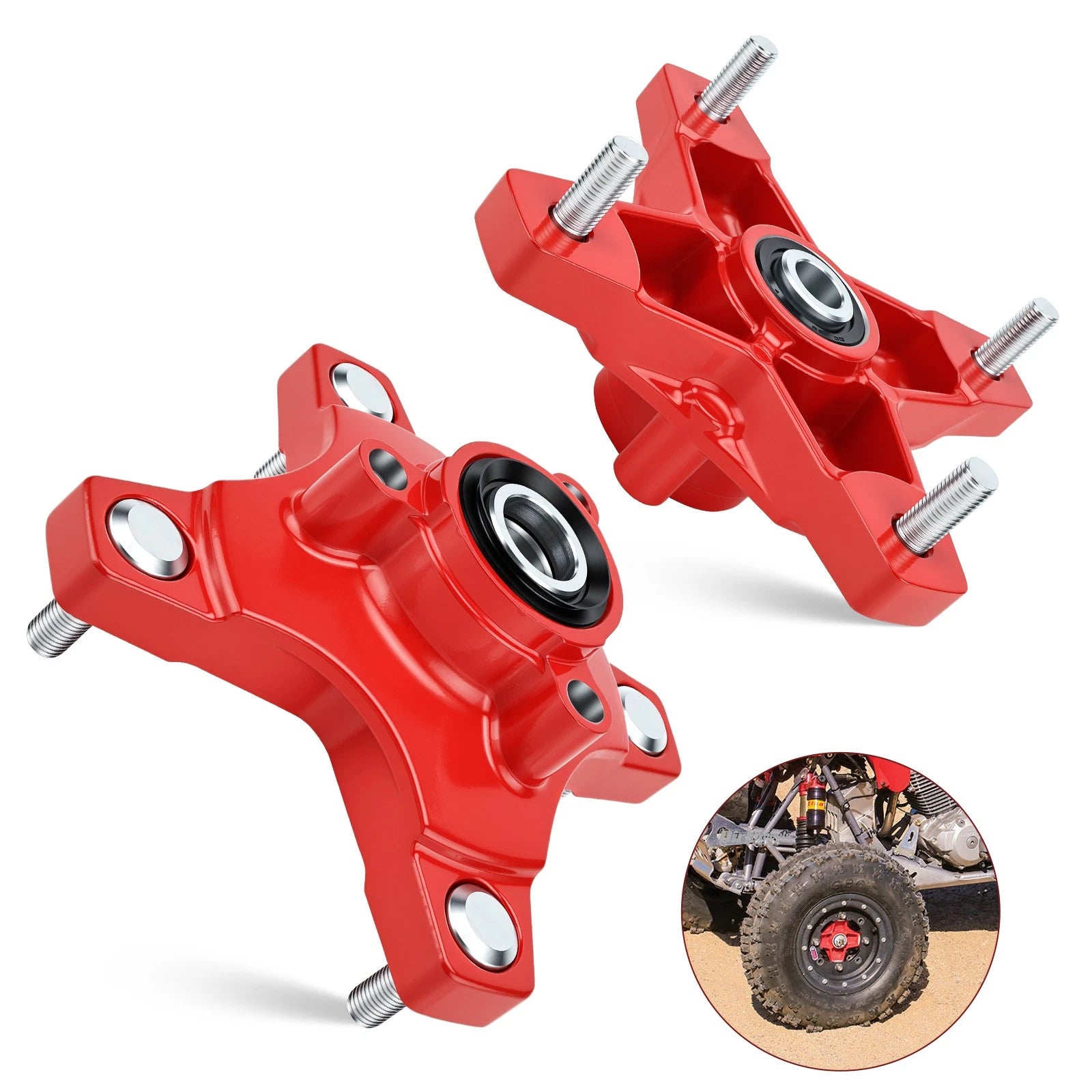 Front Wheel Hubs Set of 2 for Honda Sportrax 400 TRX400EX (2002–2008) 44615-HN6-A20