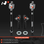 Set of 4 Front Inner & Outer Tie Rod Ends for Subaru Impreza