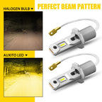 AUXITO LED Fog Light Bulbs H3 Yellow Kit for Lexus GX470 (2003–2009)