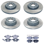 DuraGo Brake Pad Kit & Rotor Set for Audi A3 Quattro, VW Eos, GTI, Jetta (2006–2016)