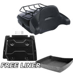 Chopped Trunk Backrest Rack Base Plate for Harley Street Road Glide (2014–2023)