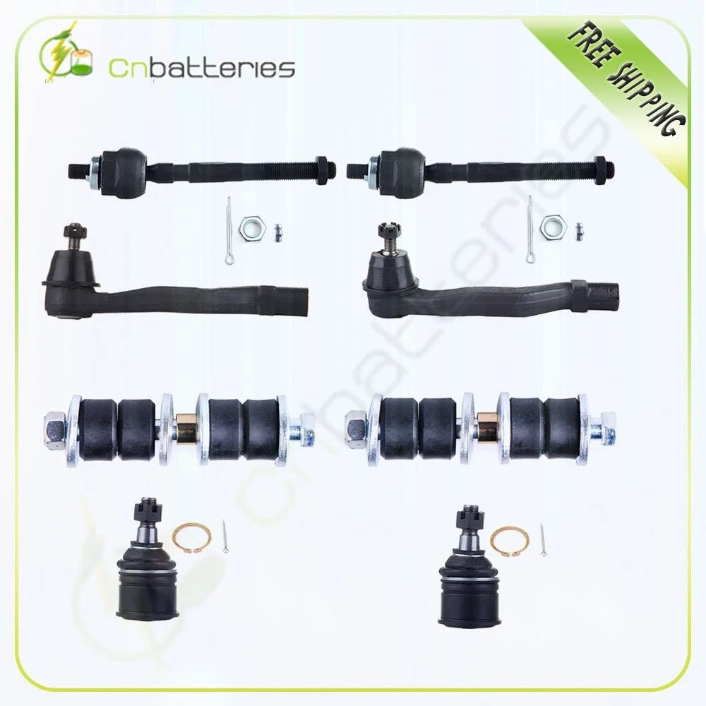 8Pc Front Ball Joints Tie Rods Sway Bar Links Kit for Acura Integra Honda Civic (1994–2001)