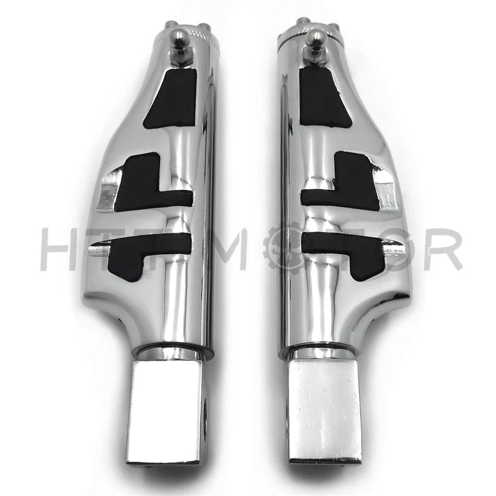 Chrome Flat Wing Footpegs for Suzuki Marauder 1600/Boulevard M90 (2004–2005)