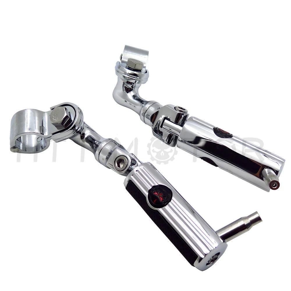 Footpeg Mounting Kit Chrome for Gear Skull (1" 25mm)