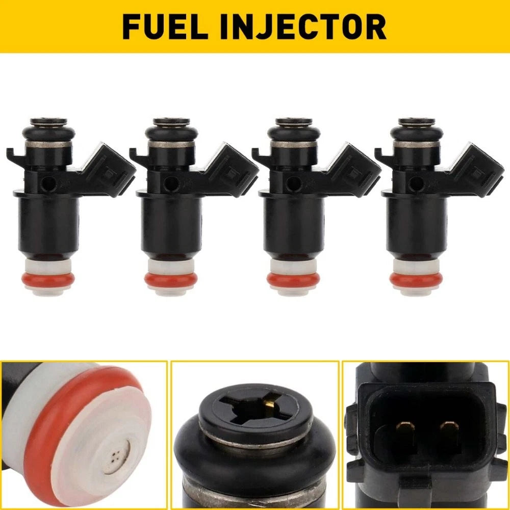 Set of 4 Fuel Injectors for Honda Civic 1.7L EX DX HX LX (2001–2005) 842-12282, FJ338