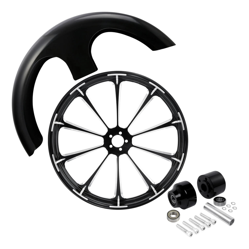 30" Front Wheel Rim Hub Single Disc & Fender for Harley Electra Glide (2008–2025)