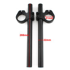 CNC High Lift Clip Ons for Honda CB350 (1972–1974) Black