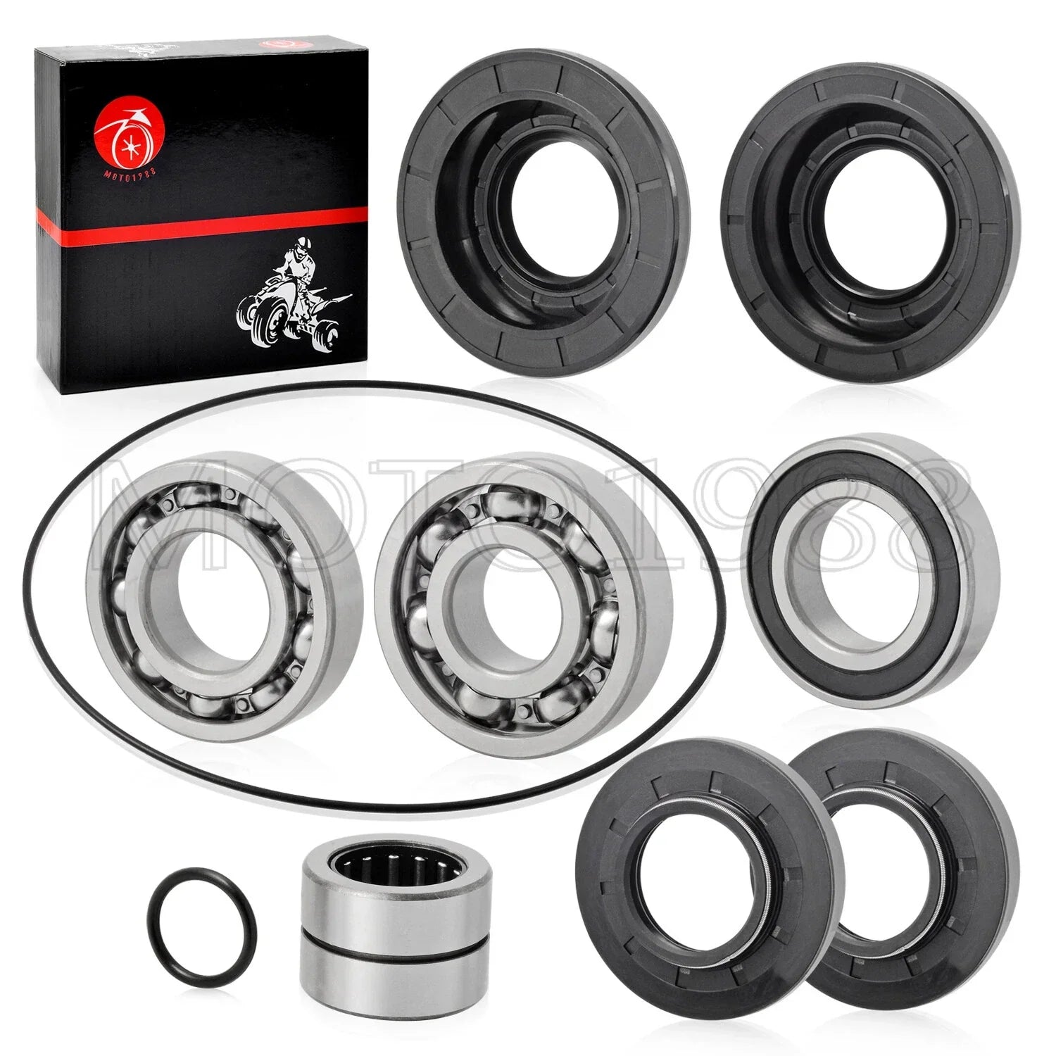 Rear Diff Bearing Seal Kit O-Ring for Honda Rincon 650 TRX650 (2003–2005)