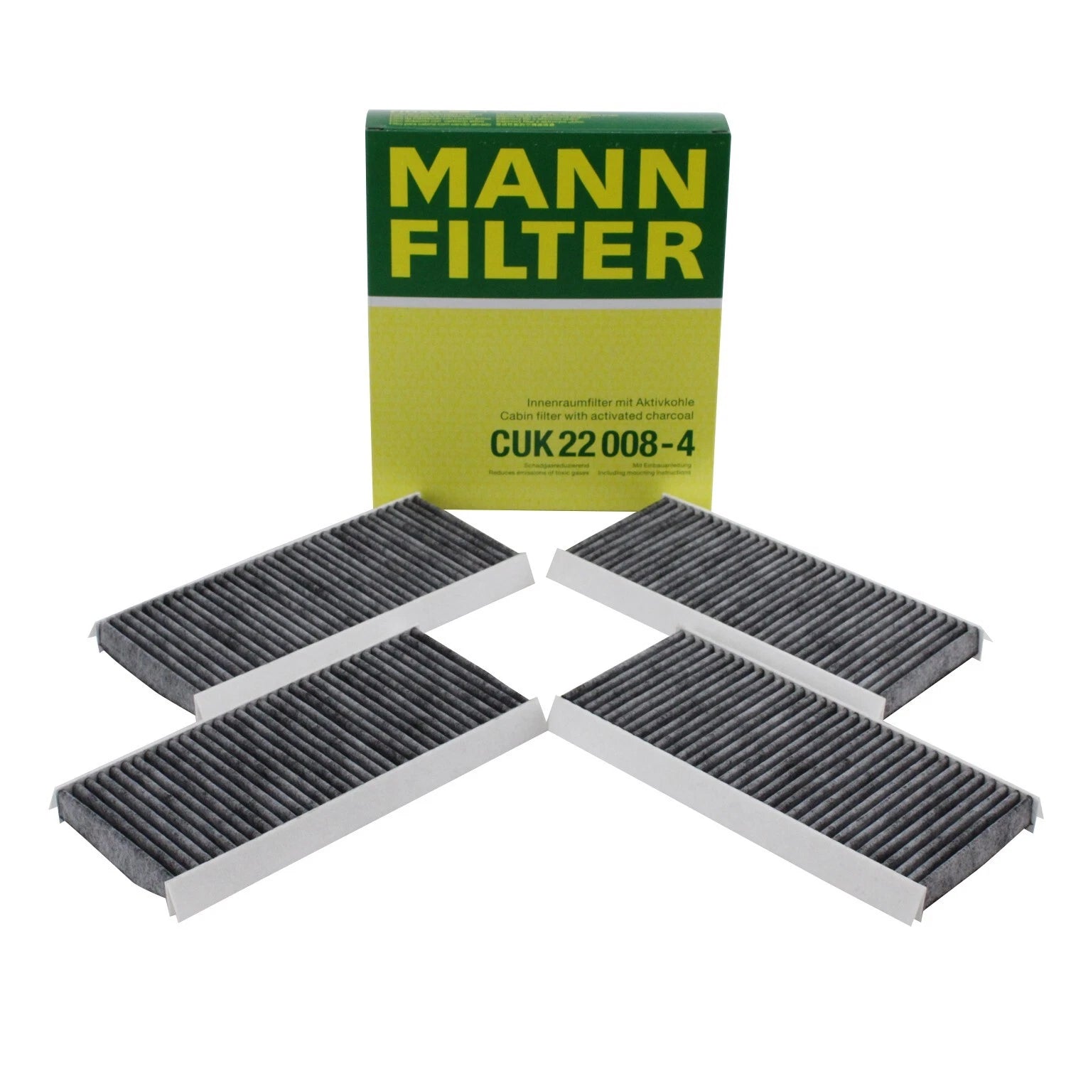 Set of 2 OEM Mann Cabin Air Filters for BMW E90 E92 E93 M3 (2008–2013)
