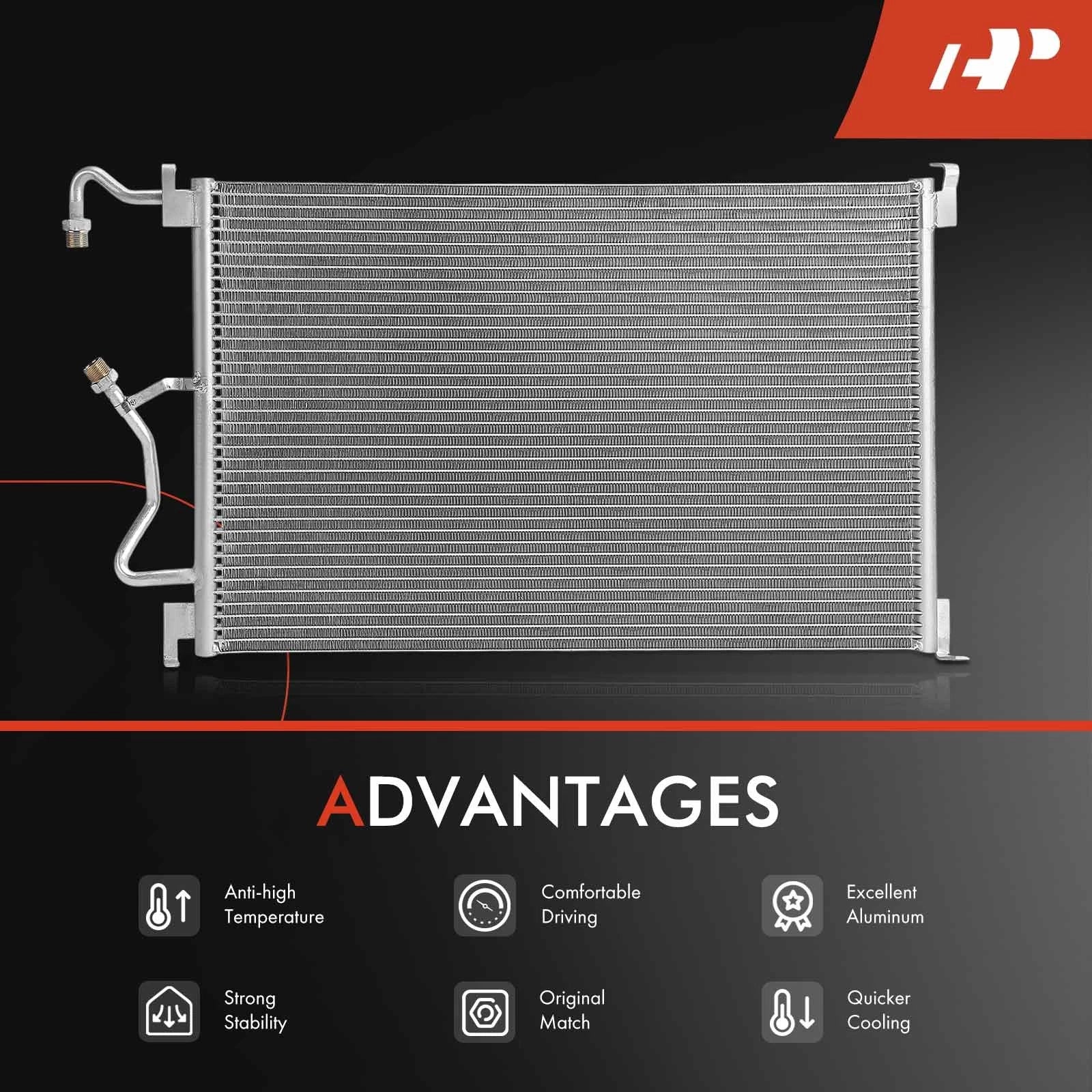 A/C Condenser with Bracket for Chevrolet Lumina APV (1990-1996)