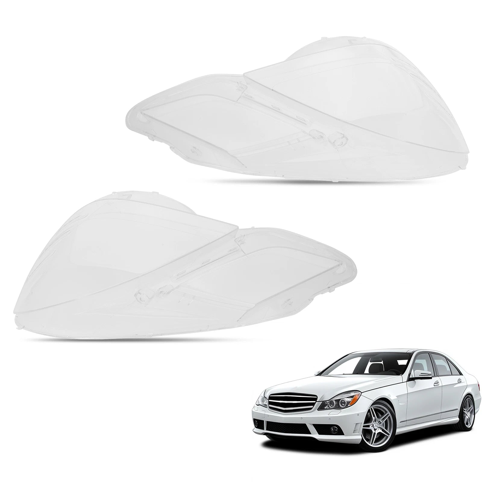 Headlight Lens Cover for Mercedes-Benz E350 E500 E63 (2009–2013)