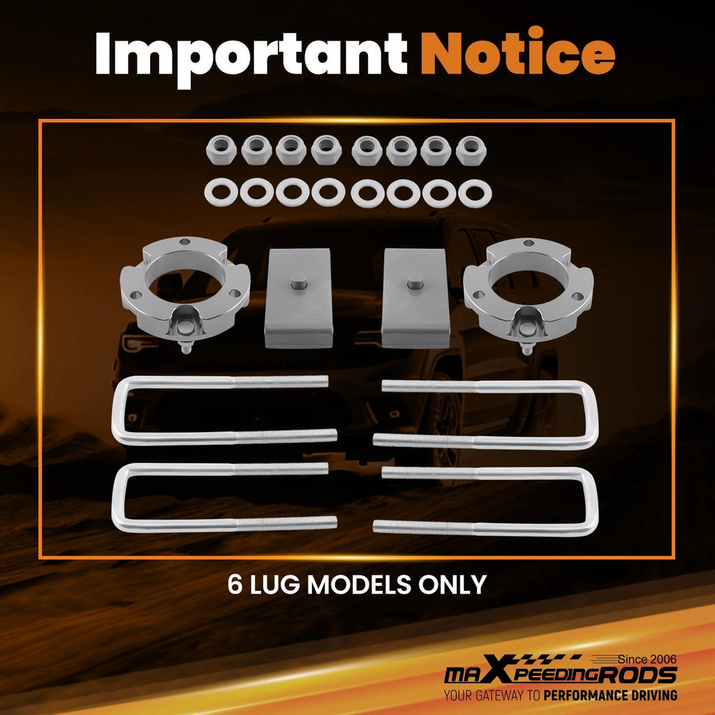 2" Front 1" Rear Lift Kit for Toyota Tacoma 2WD 4WD (2005–2023)