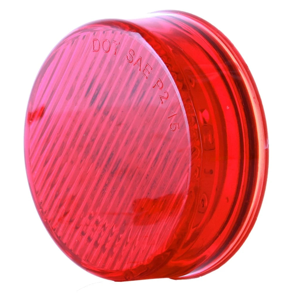 2X 2.5" Round LED Side Marker Clearance Lights for Trailer Truck