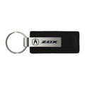 Black Leather Keychain KC1540.ZDX - Officially Licensed for Acura ZDX