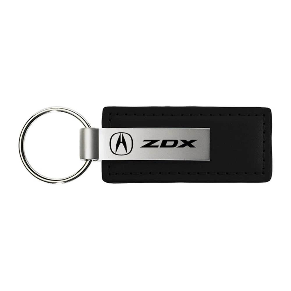 Black Leather Keychain KC1540.ZDX - Officially Licensed for Acura ZDX