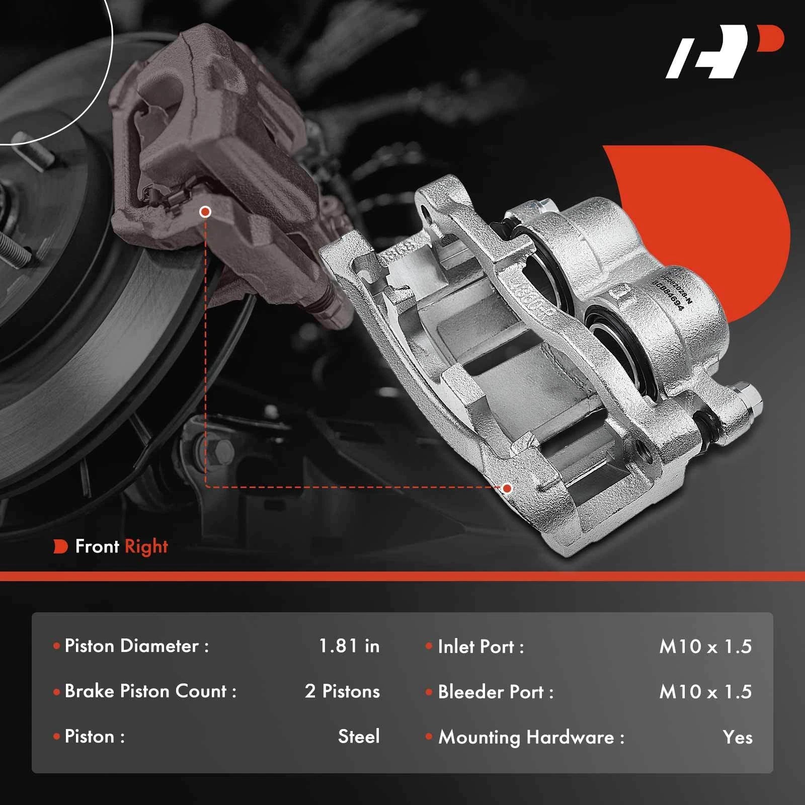 Front Right Disc Brake Caliper with Bracket for Chevy Blazer (1995-2005)