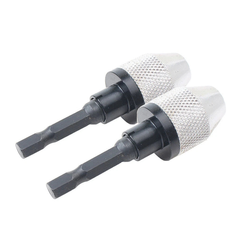 1/4" Keyless Drill Bit Chuck Quick Change Adapter Converter for UK Models