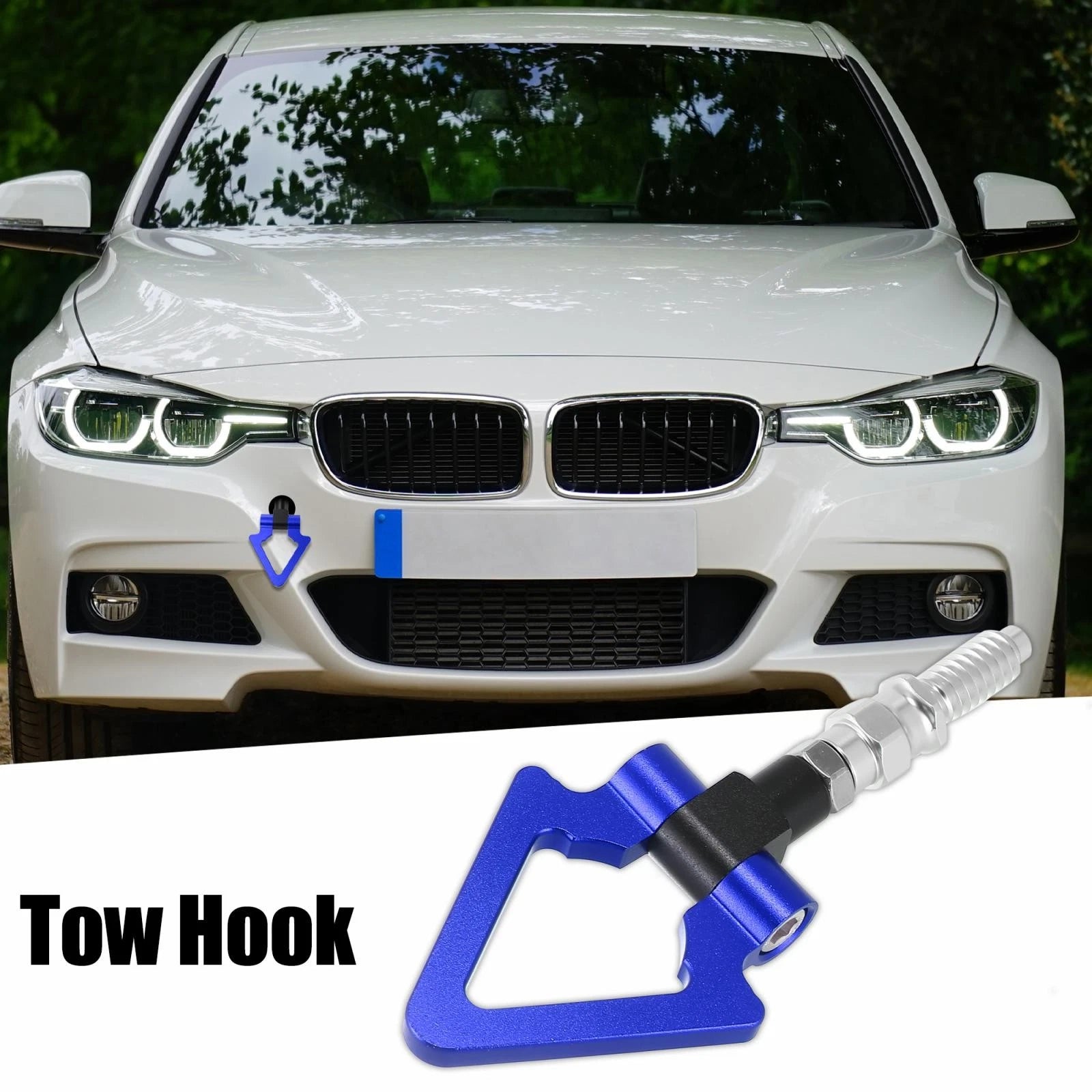 Tow Hook Triangle Ring for BMW 3 5 7 Series Z3 Z4 (2000–2023) - Blue